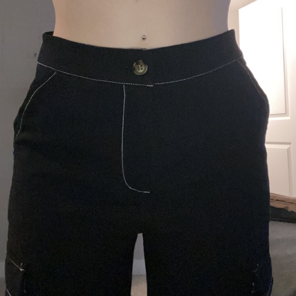 cute black cargo pants